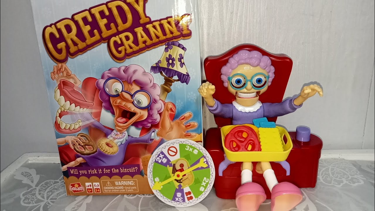 SATISFYING AND UNBOXING GOLIATH GREEDY GRANNY GAME TOYS
