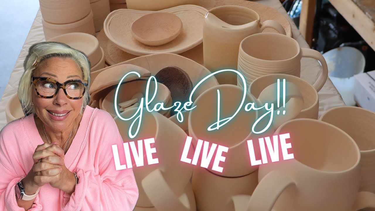 🤫 I'M SPILLING MY SECRETS...GLAZING TIPS & TRICKS - How I Brush On Pottery Glaze!! All Skill Levels!