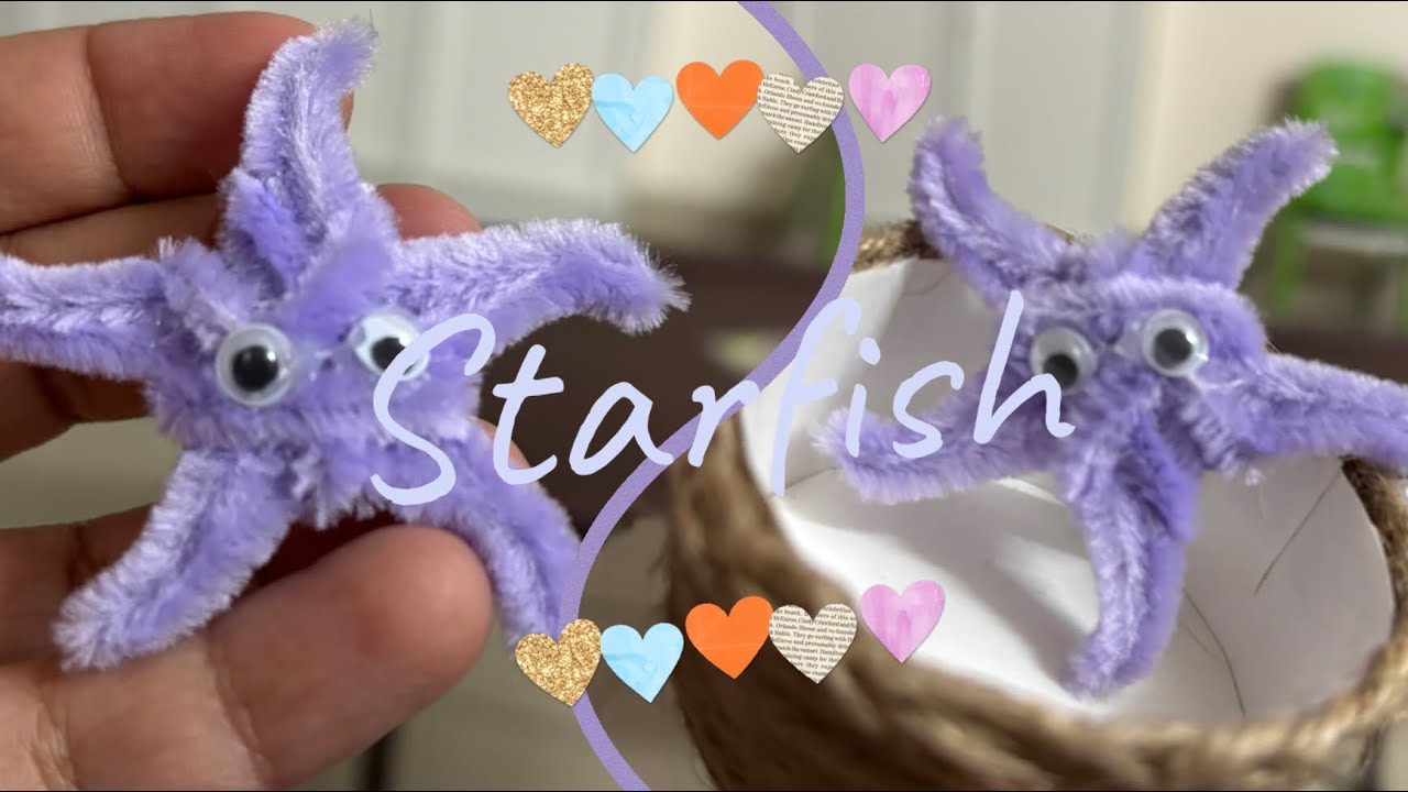 Starfish craft making using pipecleaner