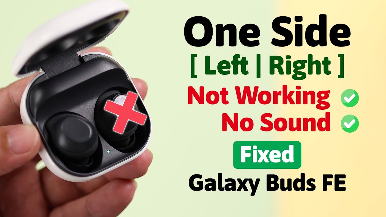 Наушники Samsung Galaxy Buds FE ONE не работают! Как исправить [слева | справа]