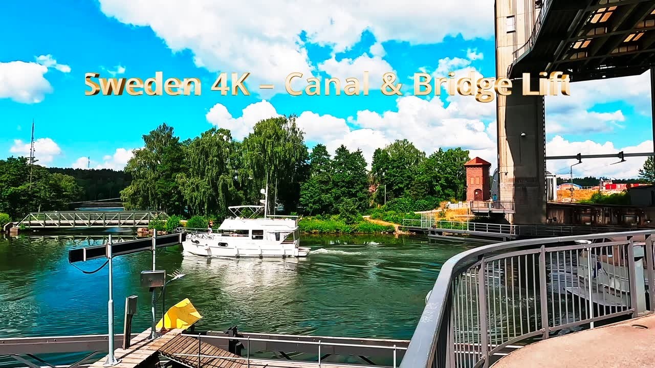 Trollh&auml;ttan Sweden 4K &ndash; Stunning Bridge Opening & Real‑Life Canal Walk