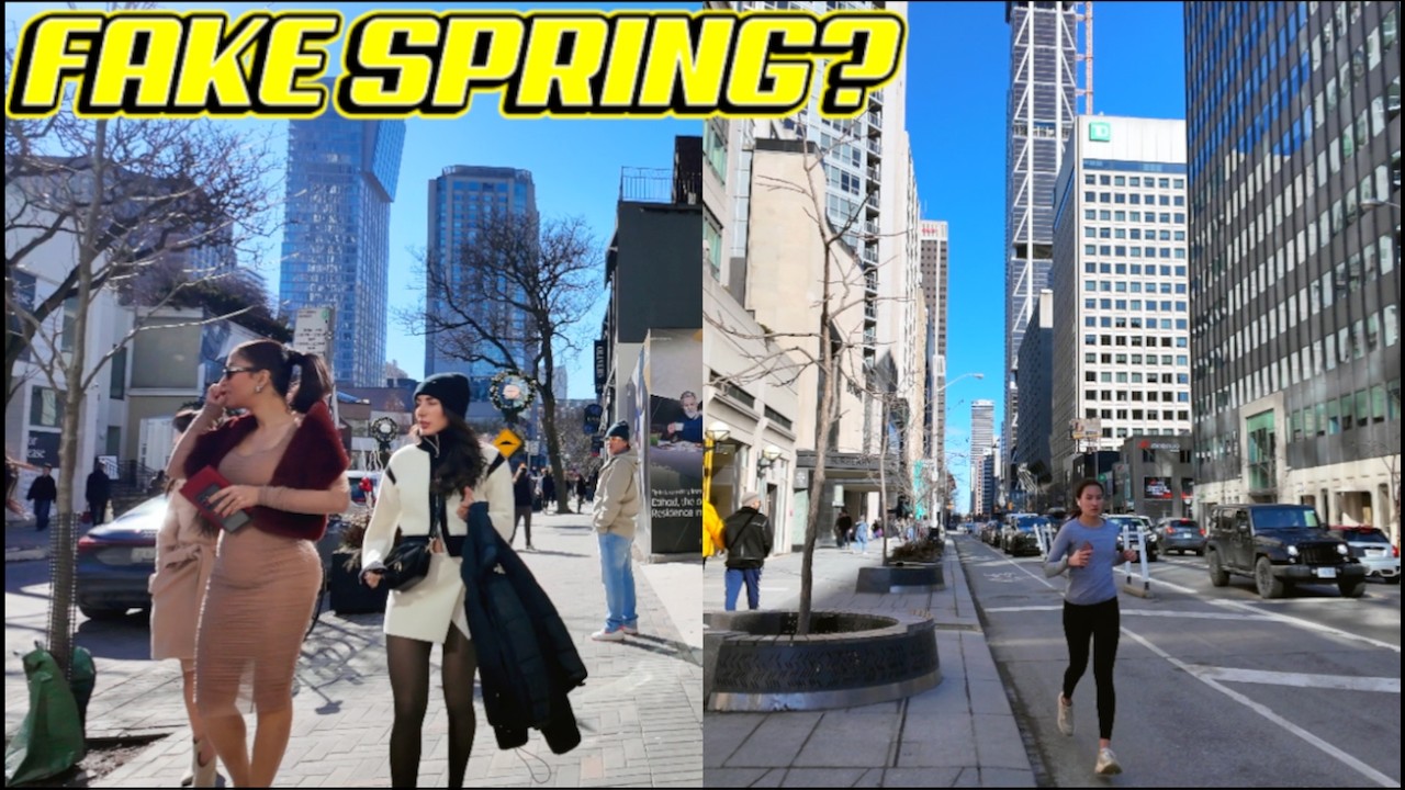 Spring-ish? A Lively Afternoon Walk Around Yorkville; Downtown Toronto's Luxury Shopping District