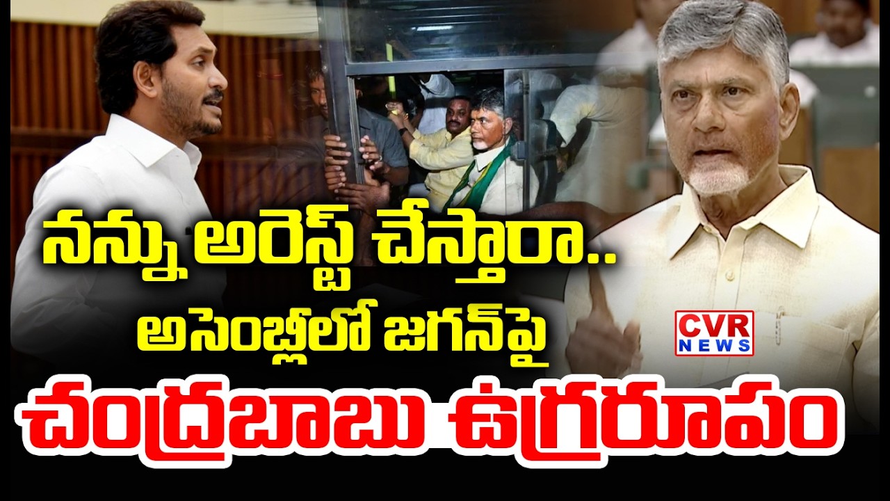 నన్ను అరెస్ట్ చేస్తారా | CM Chandrababu Fires On YS Jagan In Assembly | CVR News