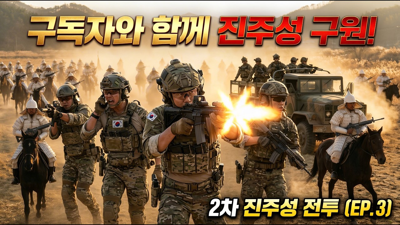 AD 1593, 구독자와 진주성을 구하러 간다면? | K2로 무장한 300 기병의 돌격 EP3