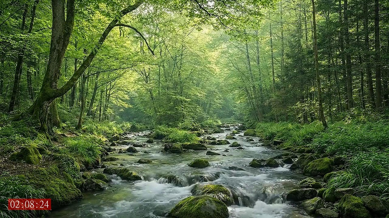 Tranquil Forest Evening Rain Sounds for Sleeping for Nervous Calm