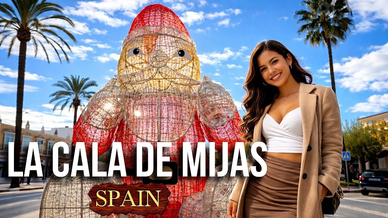 LA CALA DE MIJAS SPAIN RELAXING WALK CHRISTMAS SEASON DAYTIME JANUARY 2026 COSTA DEL SOL ANDALUC&Iacute;A