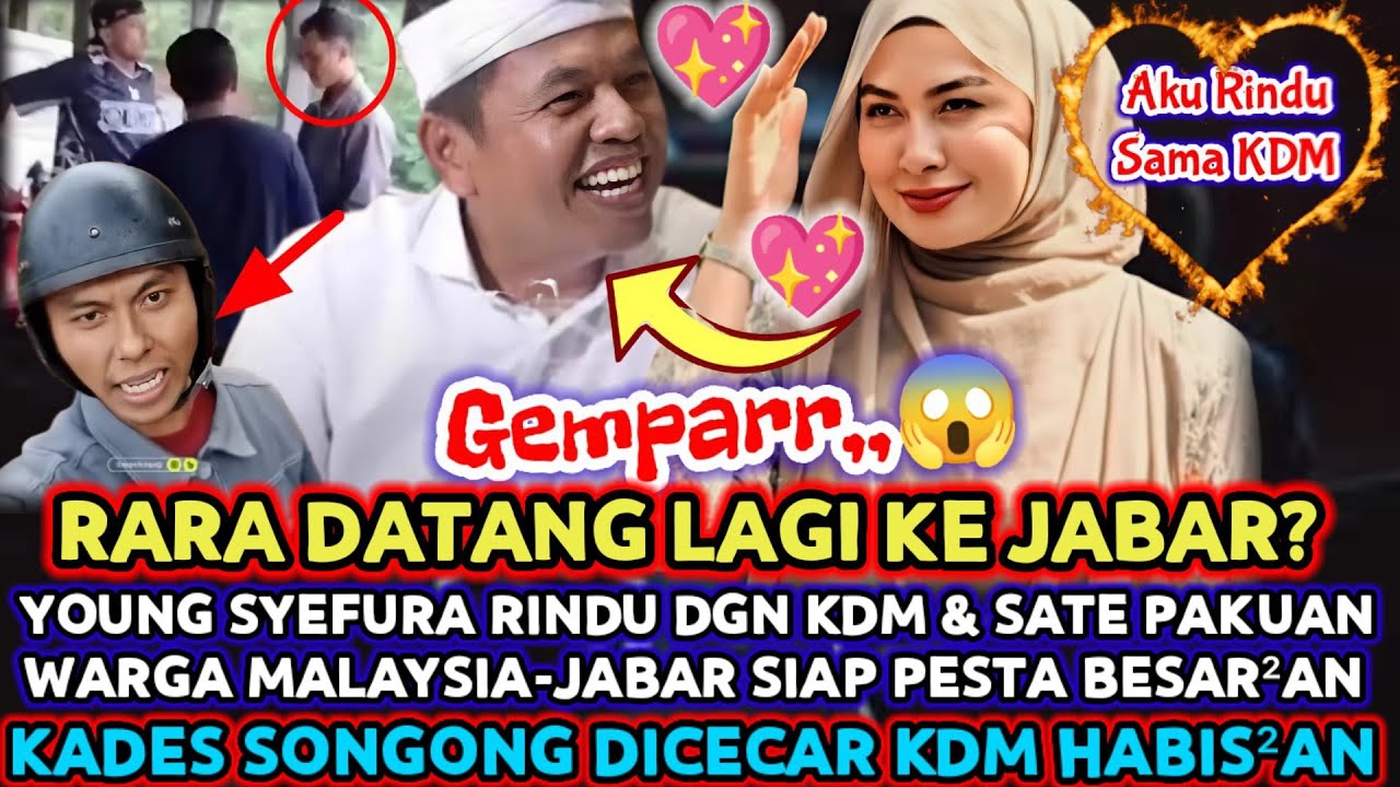 GEMPARR💖KDM DI BIKIN SYOK RARA DATANG LAGI KE JABAR NYATAKAN RINDU⁉️KDM Sampai Berbunga² & Histeris