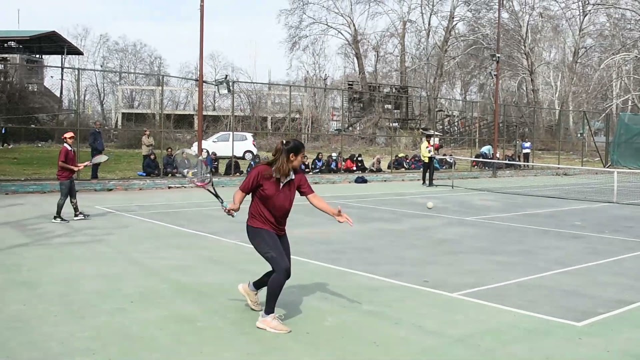 Soft Tennis Match in connection with 17th Senior National Soft Tennis Championship at J&K, 4-8 March