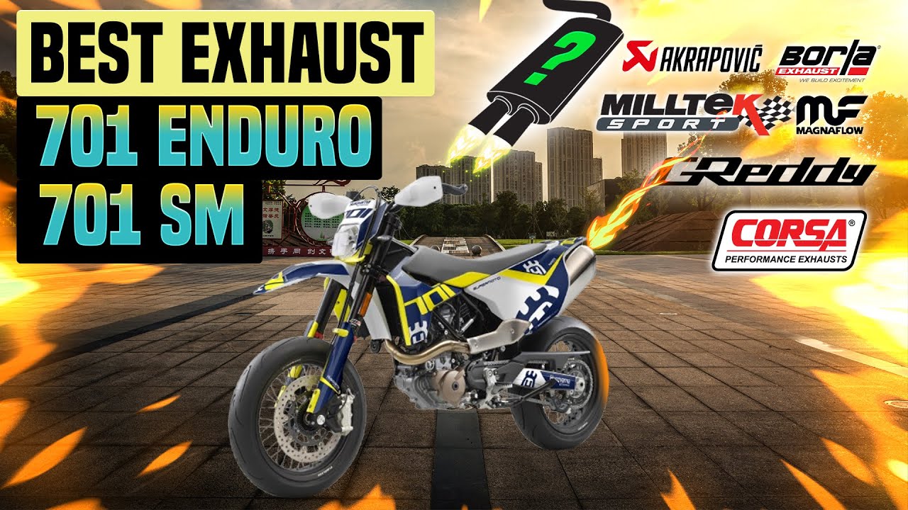 Husqvarna 701 Enduro/701 Supermoto Exhaust Sound🔥Akrapovic,Arrow,Dominator,GPR,LeoVince,Mivv,Remus