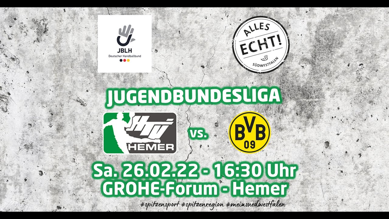 Jugendbundesliga HTV Hemer vs. BVB - 26.02.22, 