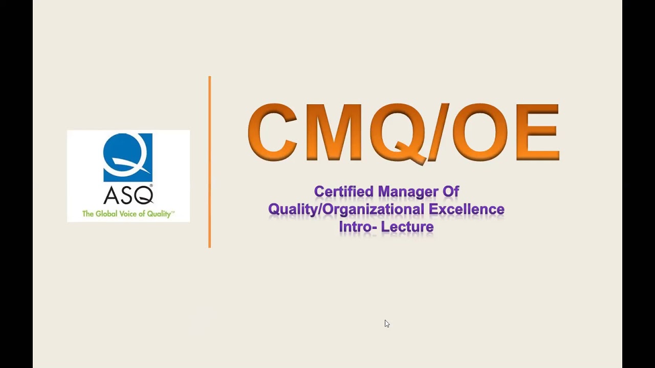 CMQ/OE course