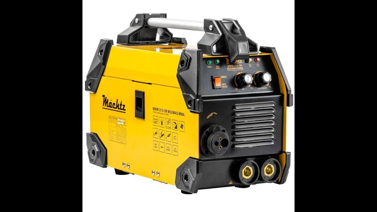Сварочный полуавтомат Machtz MWM 315 M1 MIG/MAG/MMA  в работе