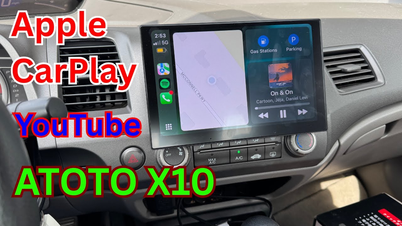 I review ATOTO X10 stereo (Youtube Apple CarPlay)