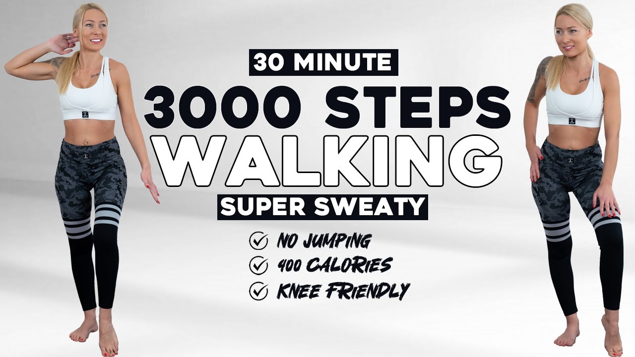 Fast 3000 Step Challenge 20 Min Cardio Walking Workout For Weight Loss Knee Friendly