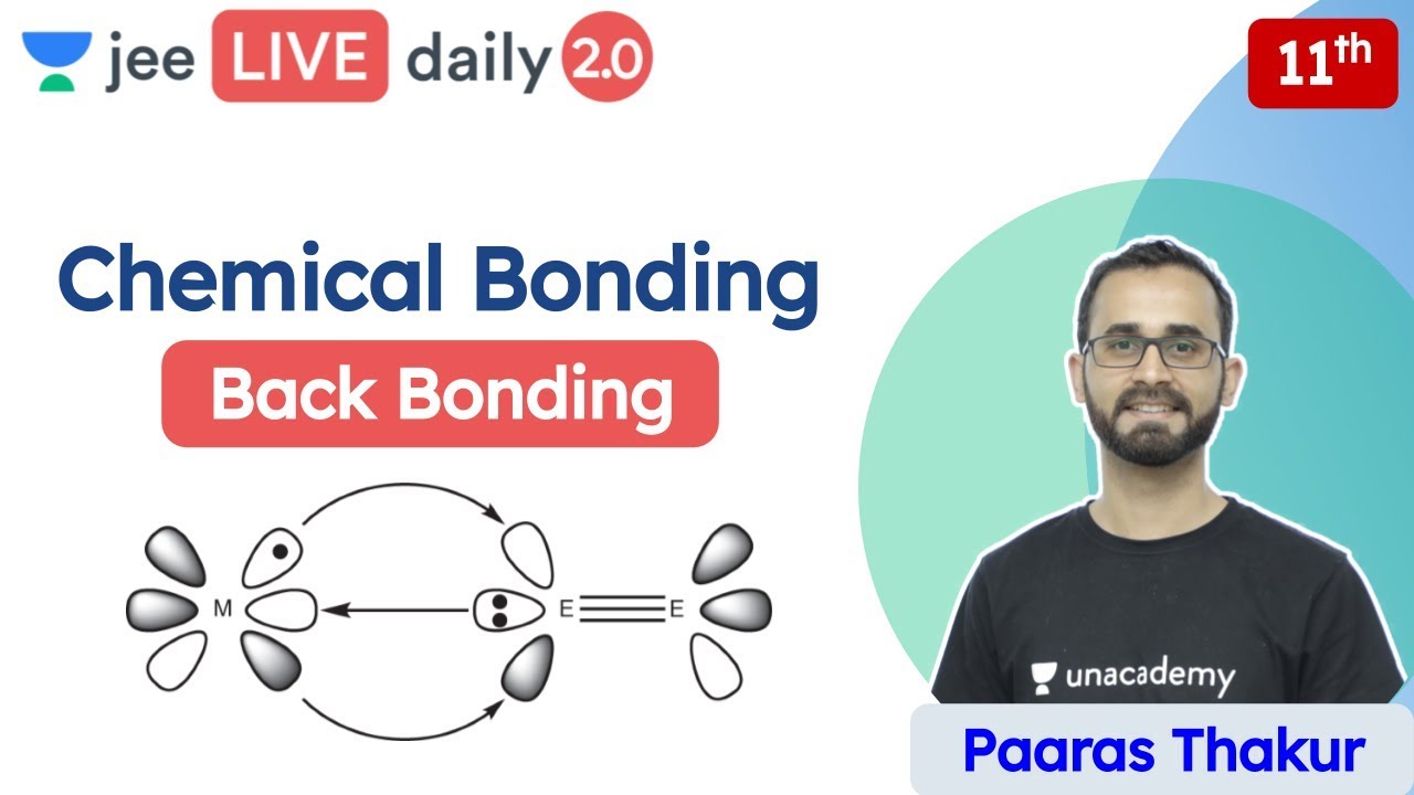 JEE: Chemical Bonding | Back Bonding | Unacademy JEE | JEE Chemistry | Paaras Thakur