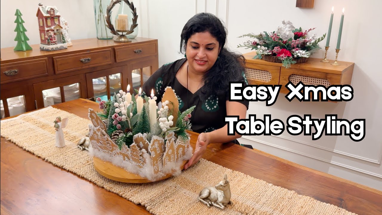 Make Your Christmas Table Beautiful ✨ |  Two Simple & Stunning Decor Creations