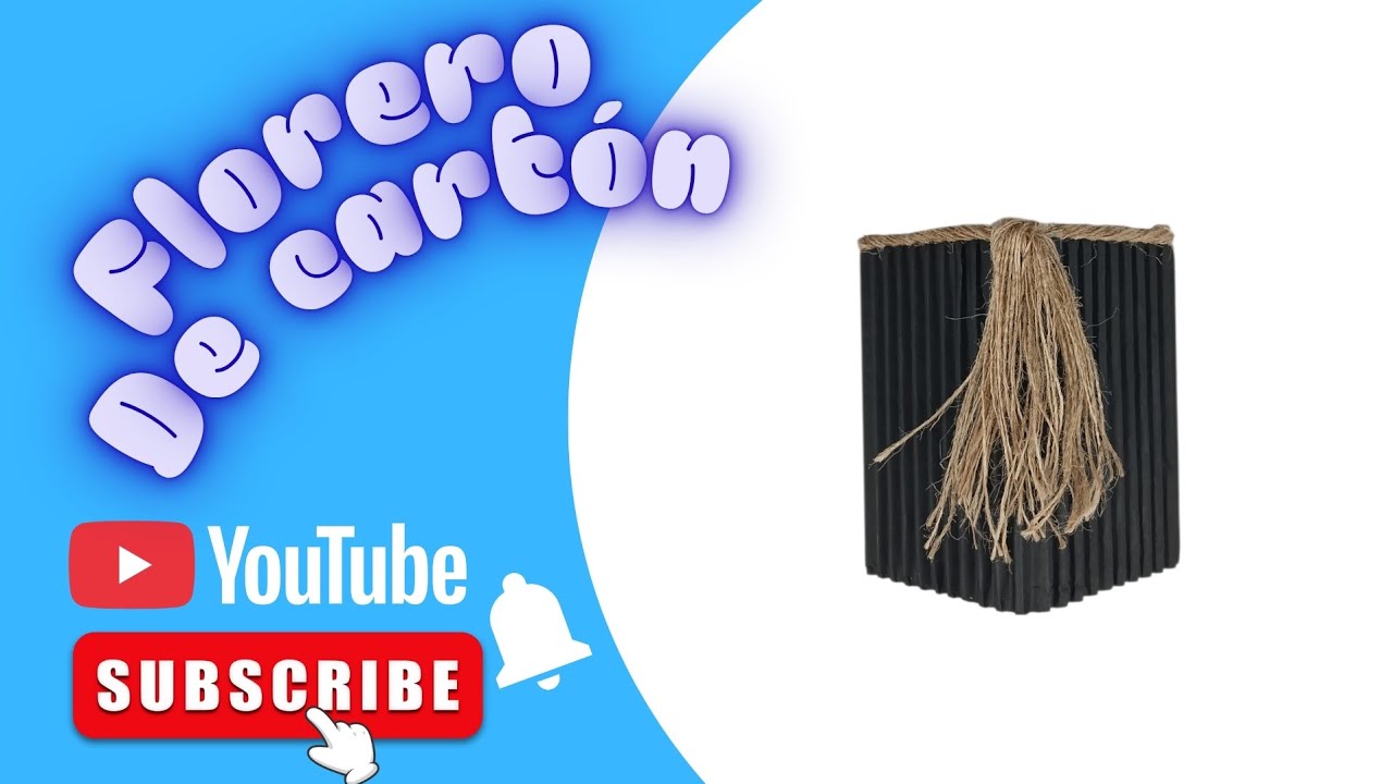 FLORERO DE CARTON / Manualidad fácil y sencilla de realizar.