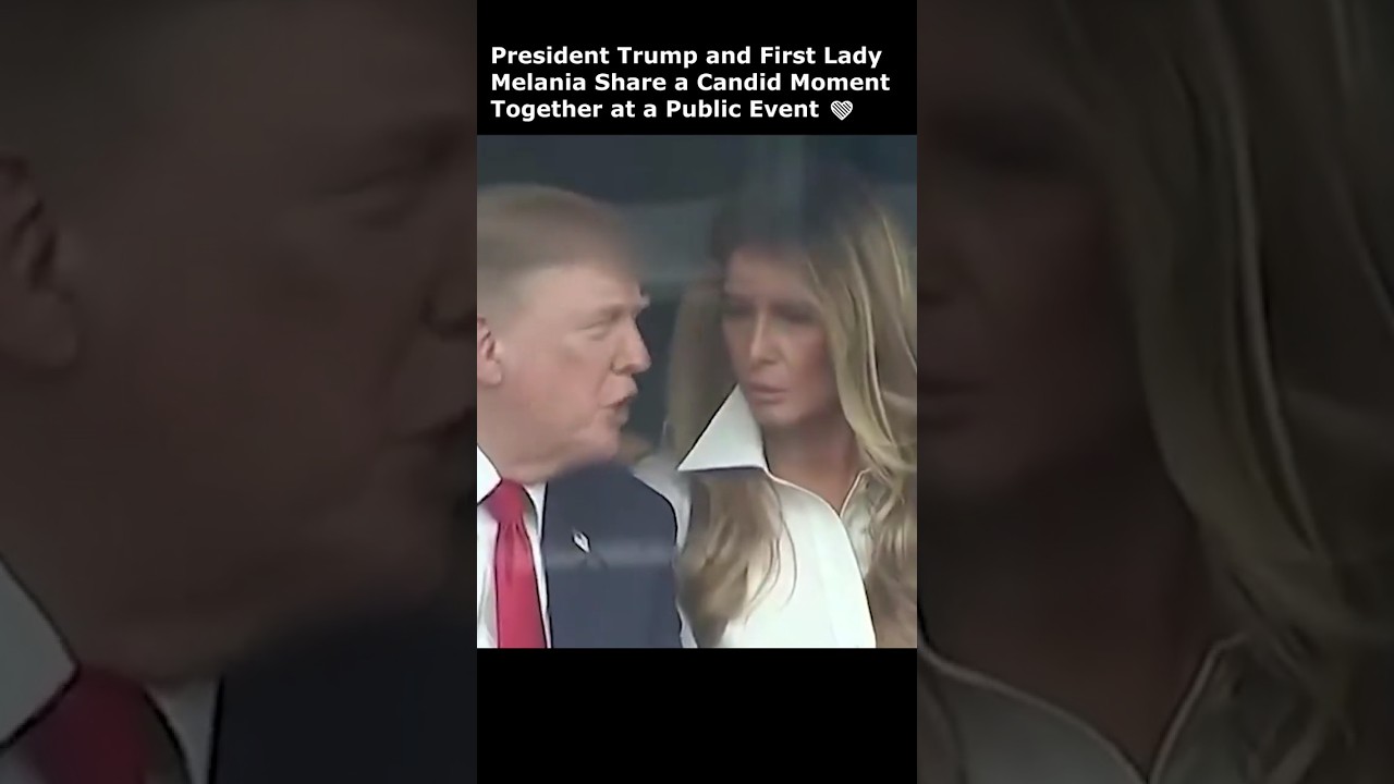 President Trump and First Lady Melania Share a Candid Moment Together at a Public Event ❤️