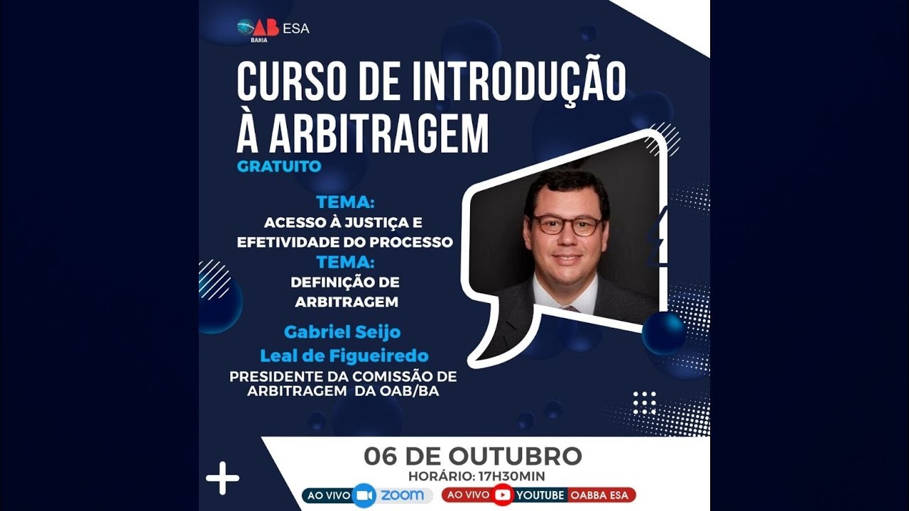 Curso de Arbitragem - Aula 01 - 06/10/2021