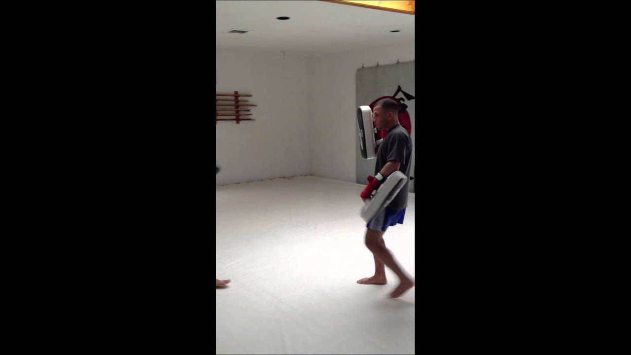 Pad Work 2 - Sal Carillo Holding Pads For Christian Defiris