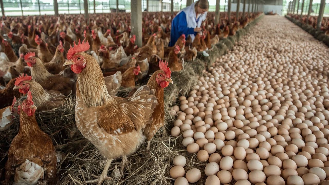 peaceful countryside - raising chickens for eggs
