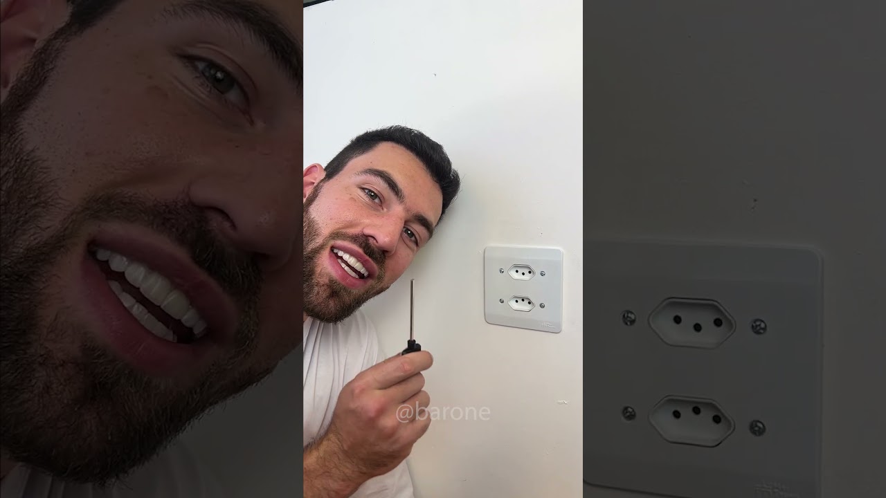 Esse cofre TOMADA fica completamente invis&iacute;vel em qualquer parede! 🤫🔌