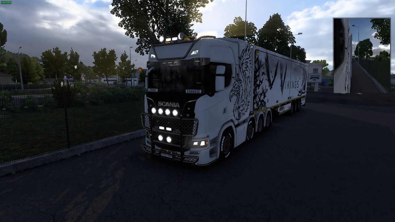 Euro Truck Simulator 2 Crusing on the scania v8