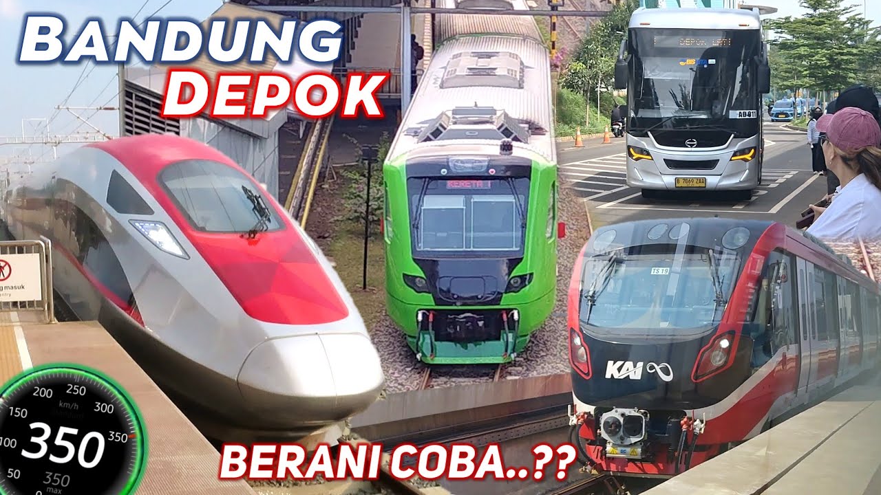 Naik Kereta Cepat Whoosh dari KOTA BANDUNG ke KOTA DEPOK FULLTRIP ! NGEBUT, ANTI MACET, CUMA 2 JAM !