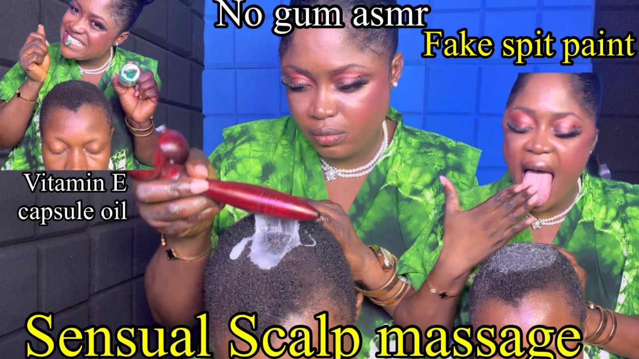ASMR✨Scalp massage but triggers changes constantly with fake spit painting