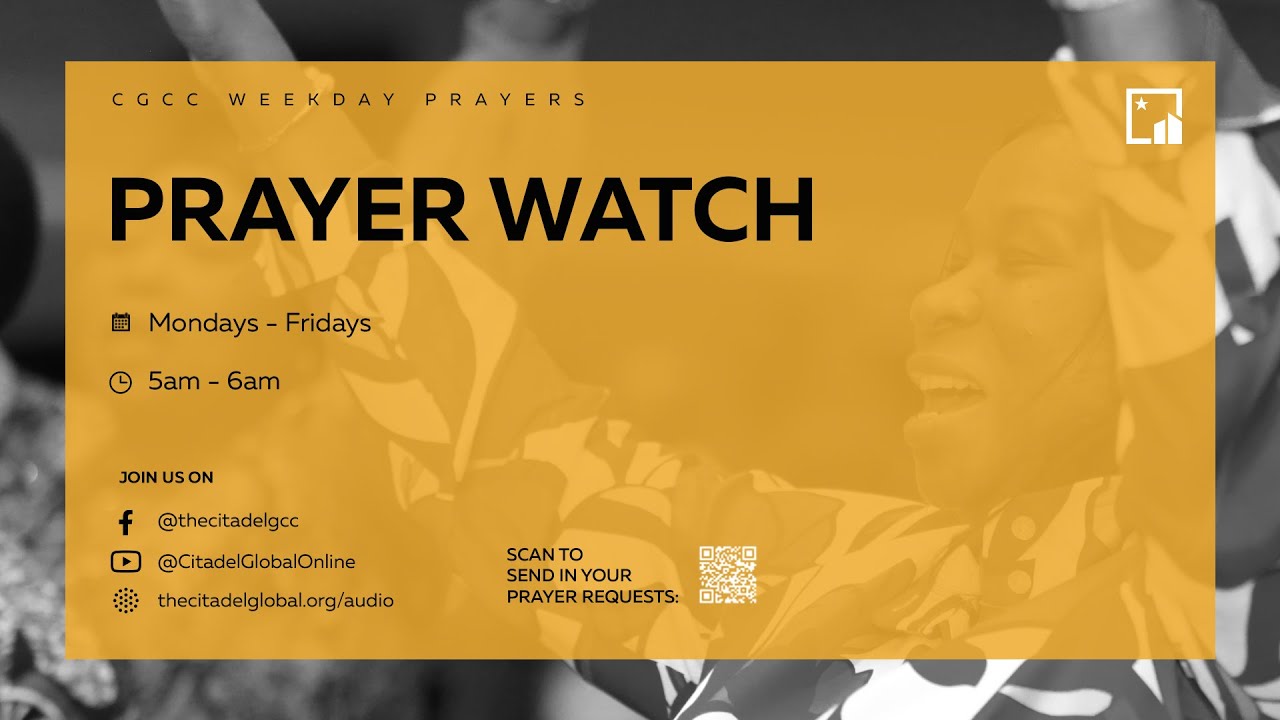 Join us for Monday morning prayers!!! w/ Bro John Adetola