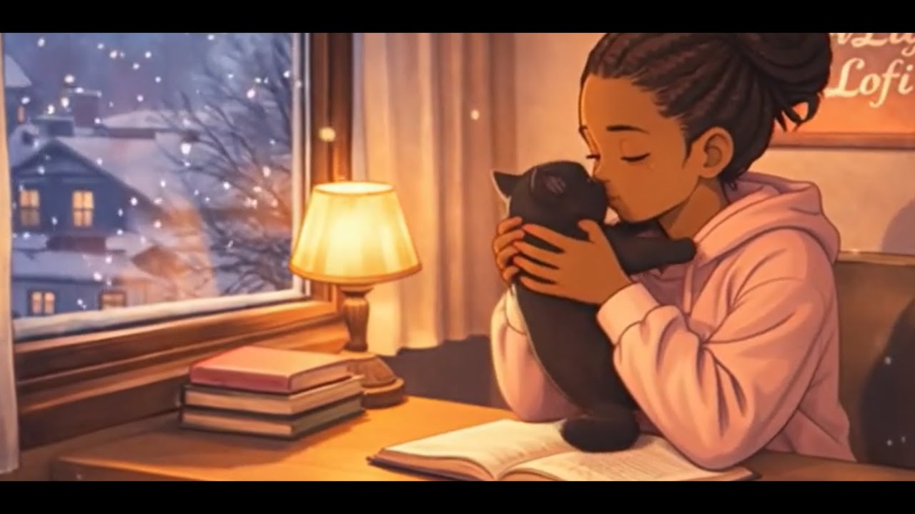 Cozy Lofi Soulfi🌙 | Writing, Warm Milk & Filo the Kitten | Calm & Relaxing Music