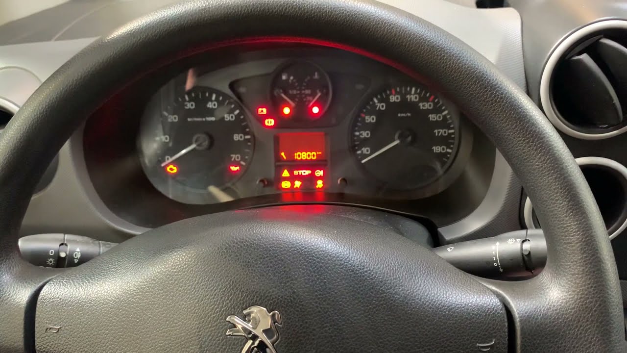 Сброс сервисного обслуживания Peugeot Partner 2017