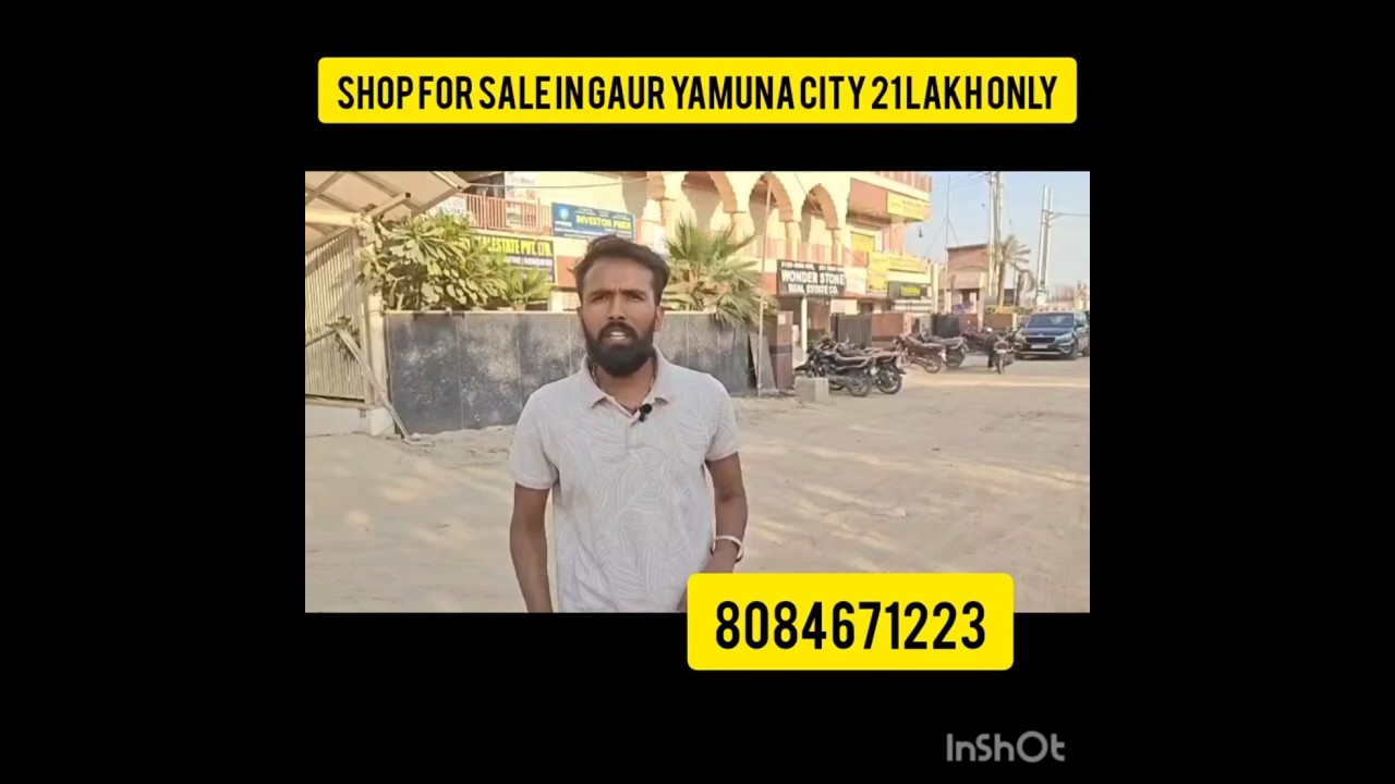 COMMERCIAL SHOP FOR SALE IN GAUR YAMUNA CITY! ONLY 21 LAKH LOCKABLE SHOP#commercial #shop#INVESTMENT