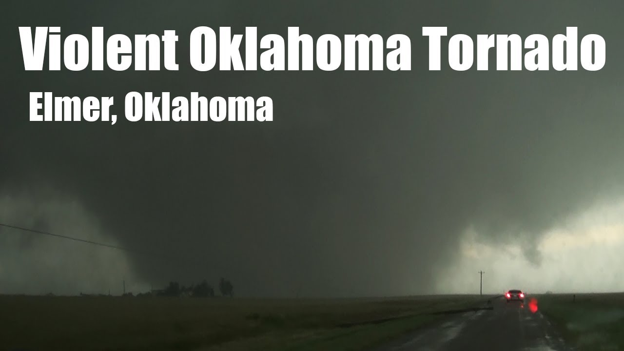 Elmer, Oklahoma Violent Close Range Tornado (May 16, 2015)