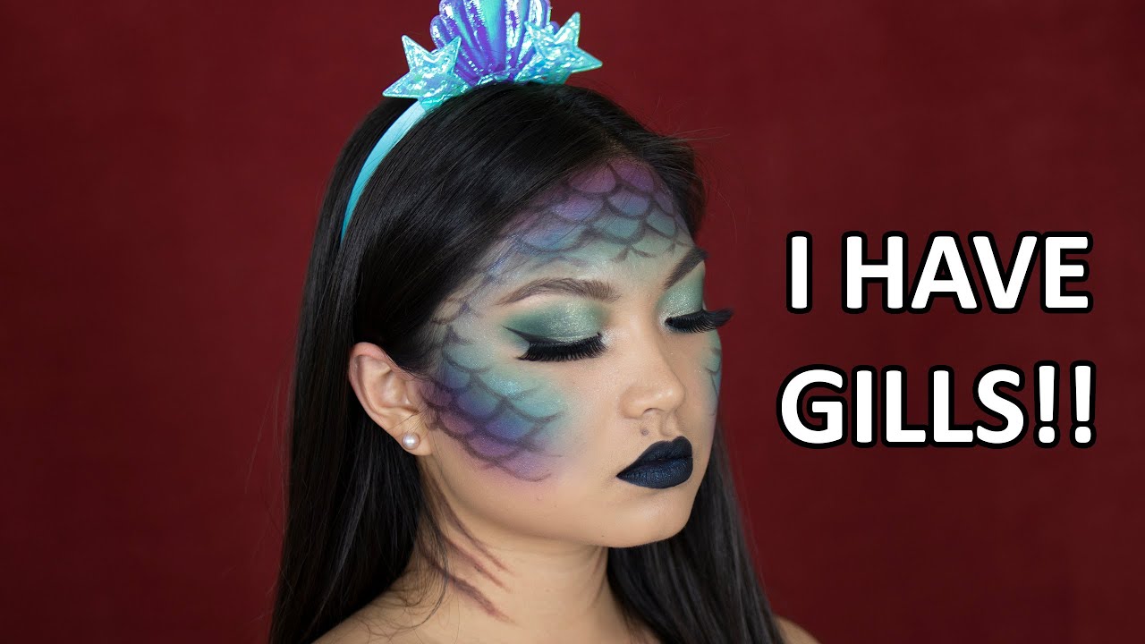 NO FISHNET MERMAID HALLOWEEN MAKEUP TUTORIAL