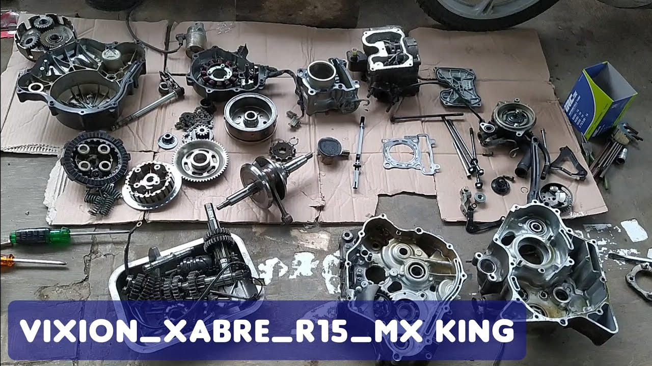 Bongkar Full Turun Mesin Xabre Vixion MX King Secara Aman dan Benar