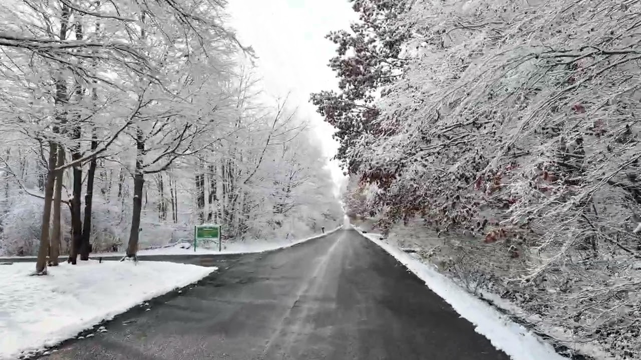 FIRST SNOWING AT PELHAM , ONT .SMALL TOWN CANADA 2025