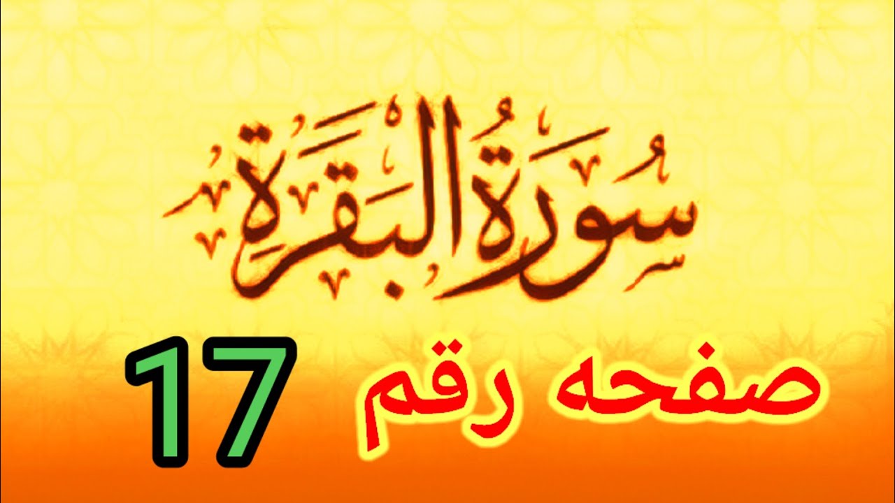 سوره البقره صفحه ١٧ تلاوه للمبتدئين وأحكام النون الساكنه والتنوين والأحكام كامله بسهوله واختصار