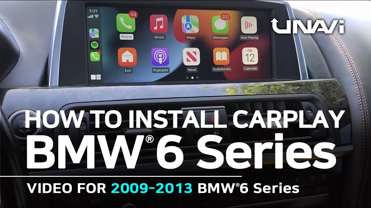 How to Install APPLE CARPLAY in BMW 6 Series 2009, 2010, 2011, 2012, 2013