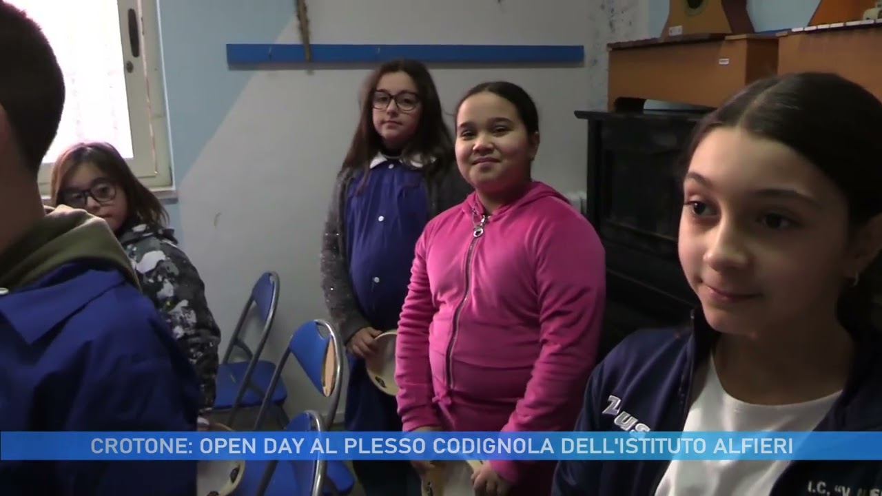 CROTONE: OPEN DAY AL PLESSO CODIGNOLA DELL'ISTITUTO ALFIERI