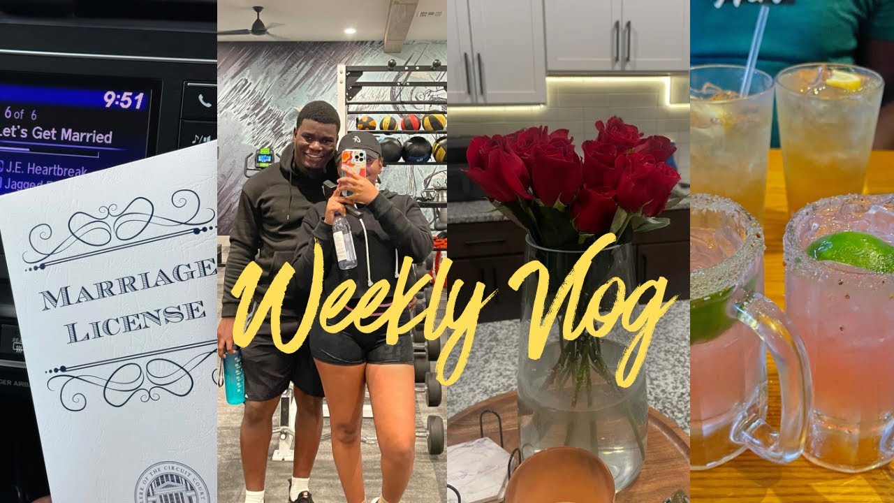 WEEKLY VLOG! GOT OUR MARRIAGE LICENSE, DATE NIGHT, LOTS OF SHOPPING, BEAUTY MAINTENANCE + more