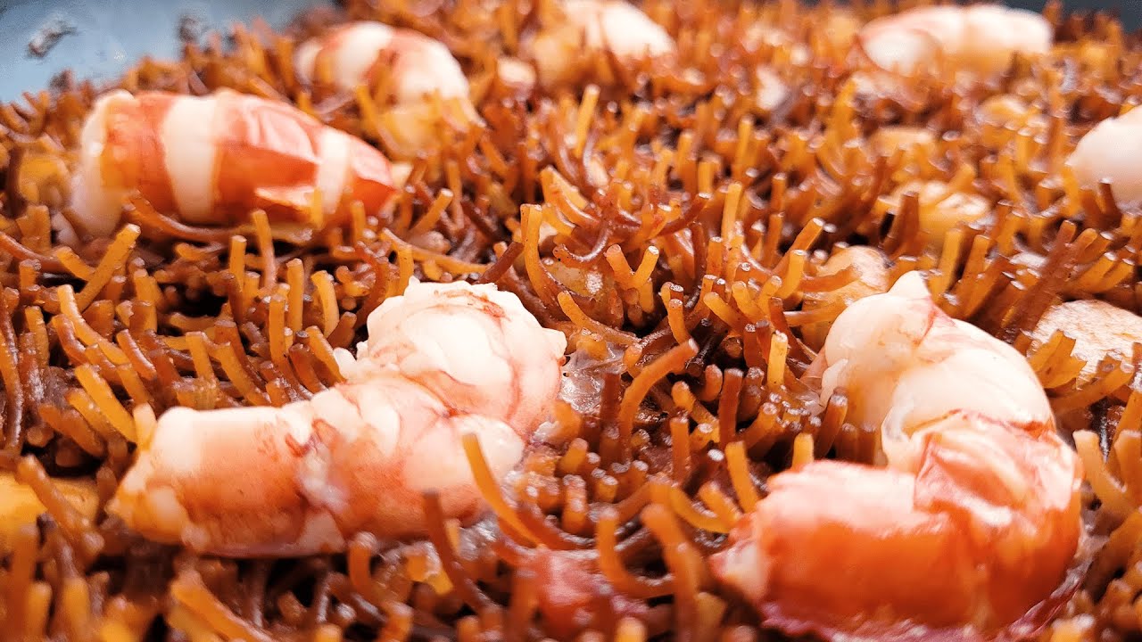 FIDEUS ROSSEJATS - CON SEPIA Y GAMBÓN