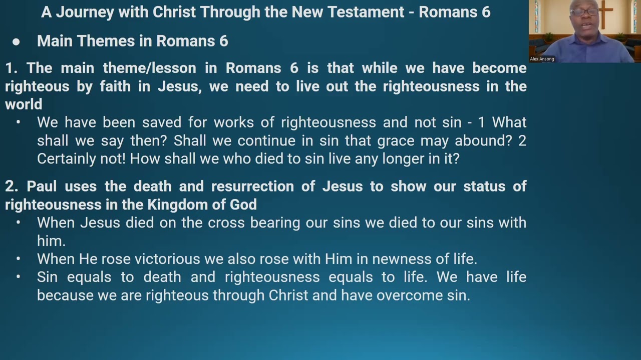 A Journey with Christ Through the New Testament: Romans 6