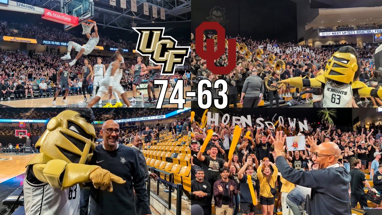 UCF Basketball: Sights & Sounds from the 74-63 win vs. No. 23 Oklahoma ⚔️🏀