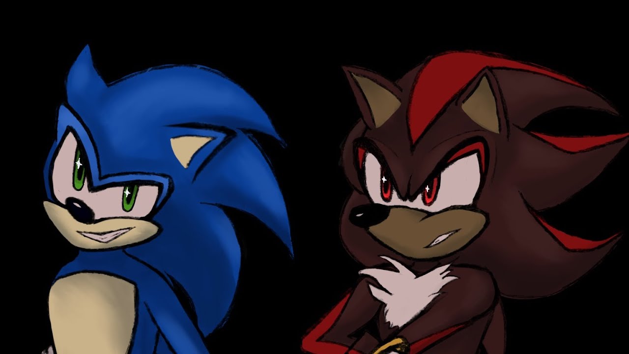 Happy New Year 2026 Sonic And Shadow speed paint 