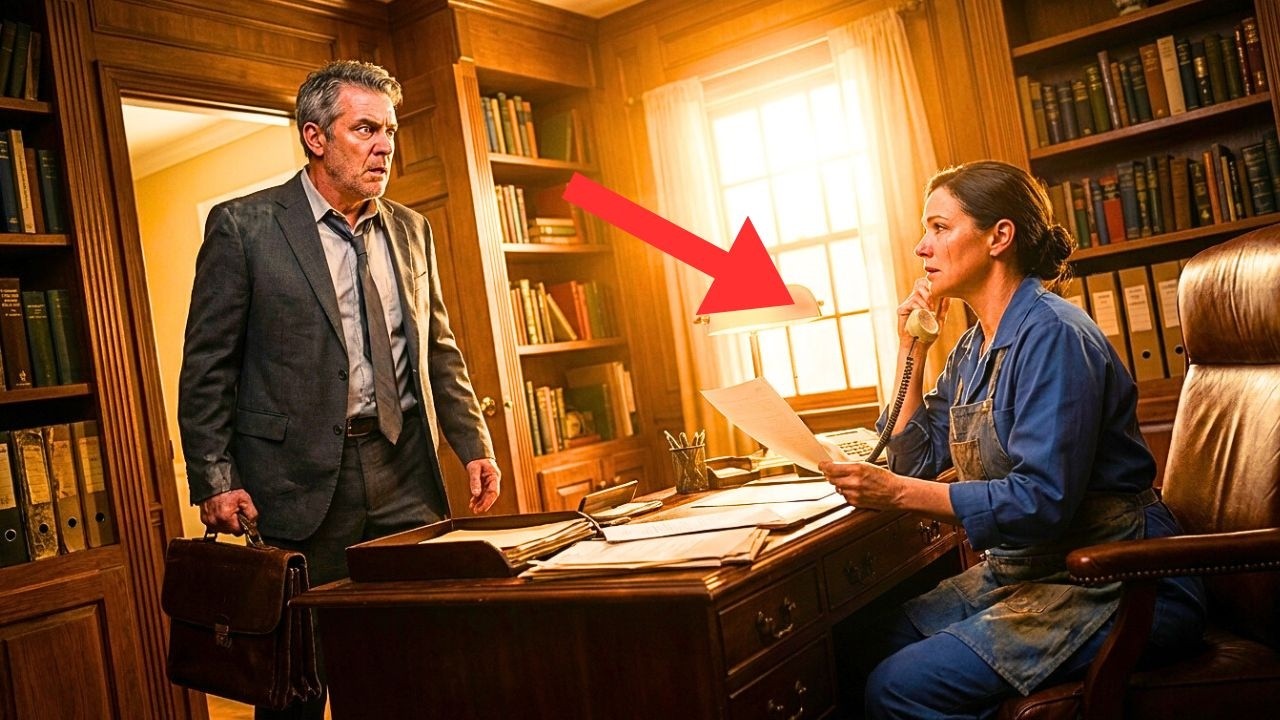 BUSINESSMAN ARRIVES EARLY FROM WORK… AND CATCHES HIS COOK IN HIS LOCKED OFFICE...