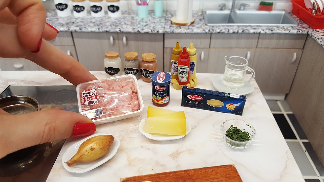 Mini, real SPAGHETTI 🍝🧀🧂/ real mini cooking / mini food / tiny kitchen / ASMR cooking / tiny food 🍝