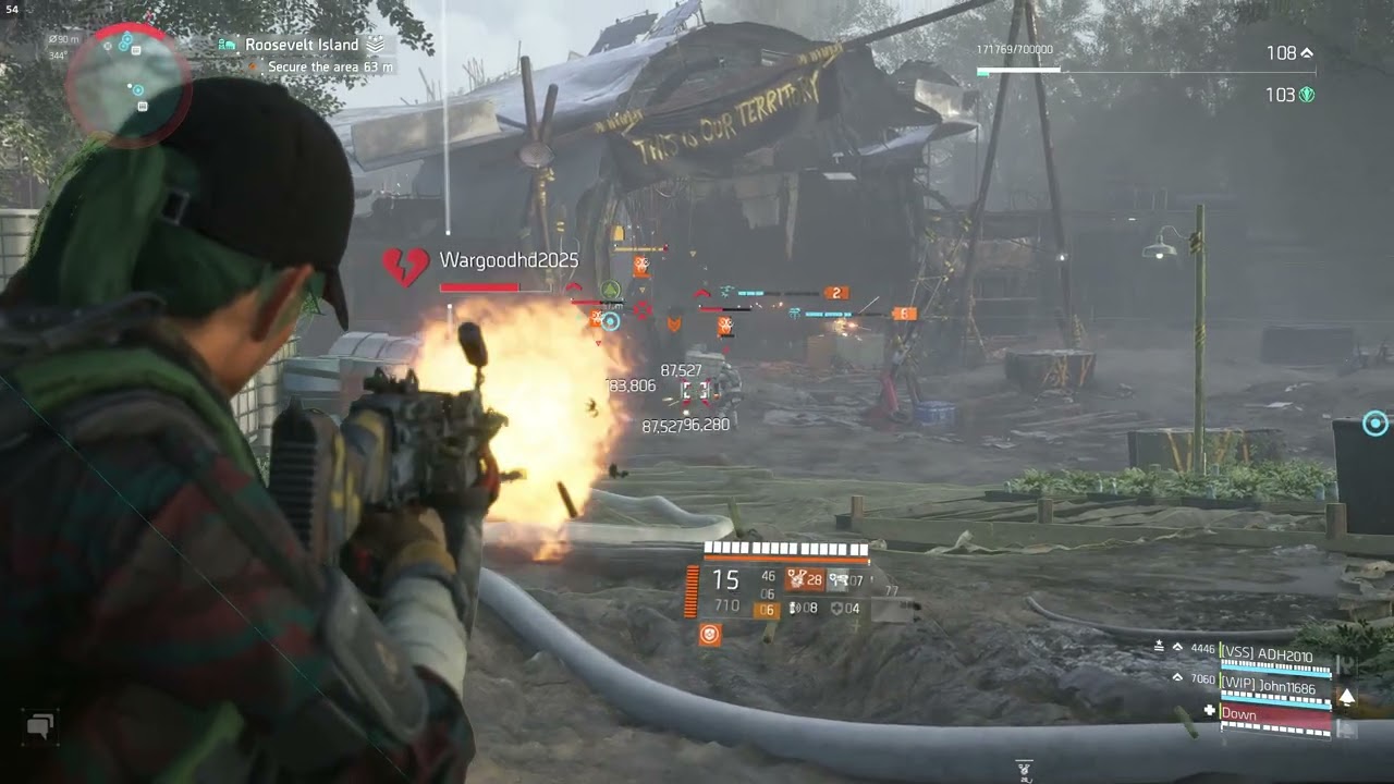 Tom Clancy's The Division 2 – 21 – lvl 40/shd 107, Roosevelt Island Stronghold, Legendary, Random