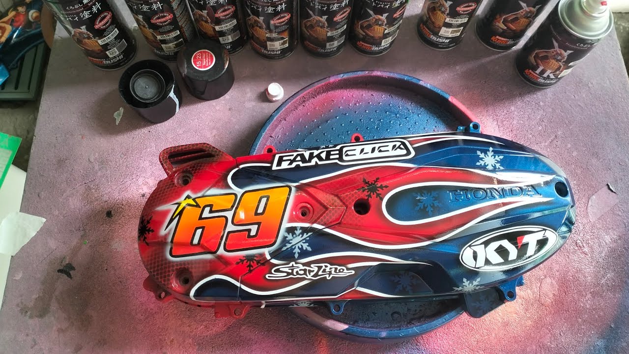 Paano mag custom paint ng Crankcase cover gamit ang @SamuraiPaintPHilippines 