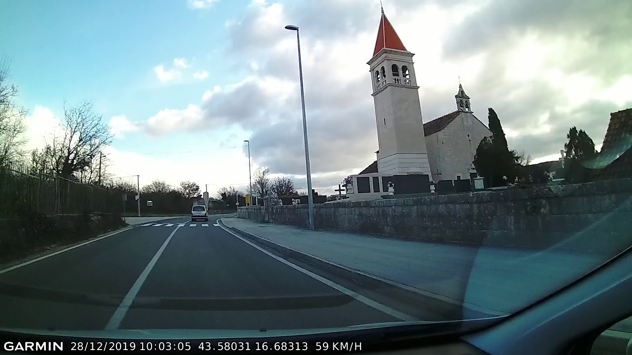DRIVE #968: Dugopolje-Bisko-Trilj (Croatia) (timelapse 4x) *Read Description*